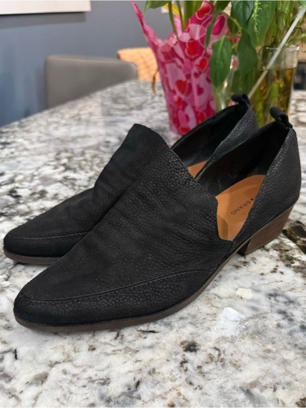 Lucky Brand Mahzan Loafers Slip on Nubuck Leather woman’s size 9.5